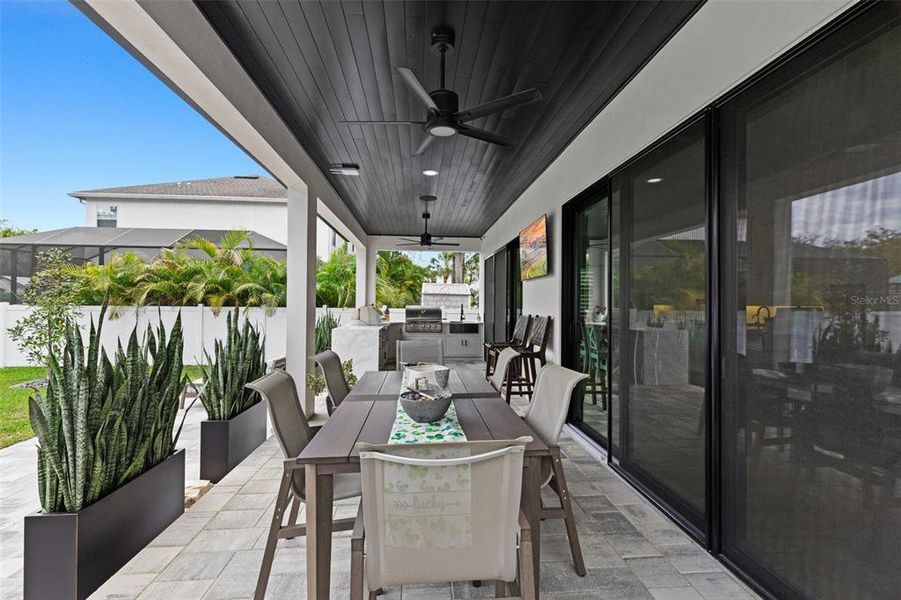 Exterior details and patio area of a home in , Tampa (Image 34).