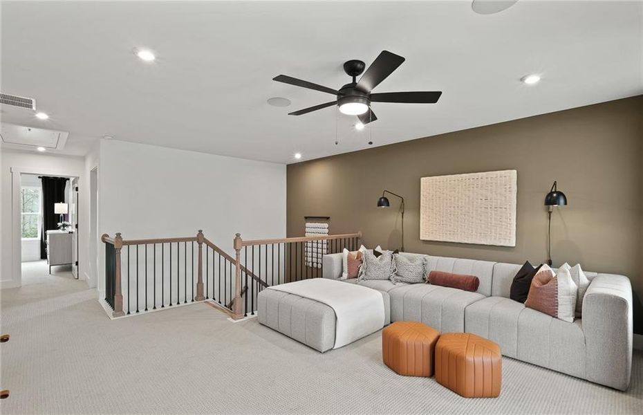 Furnished interior view inside a new home in Reunion, Flowery Branch (Image 12).