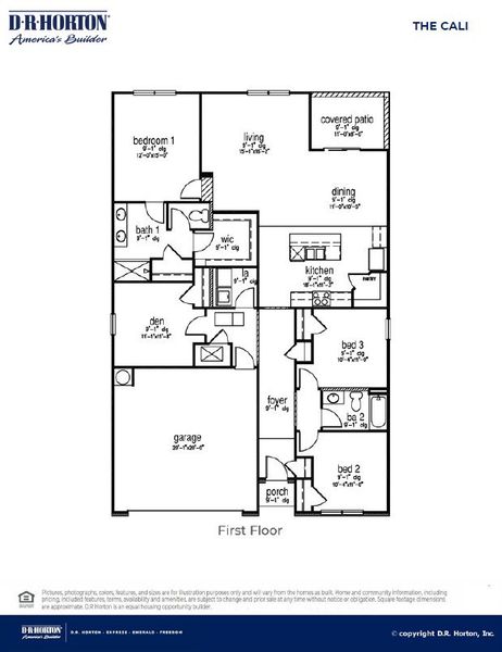 2D floor plan layout of this home in Pineview North, Summerville, SC (Image 2).