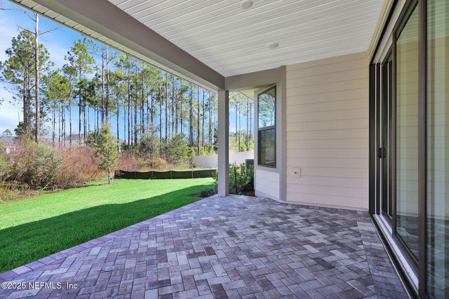 Exterior details and patio area of a home in Crosswinds at Nocatee, Nocatee (Image 4).