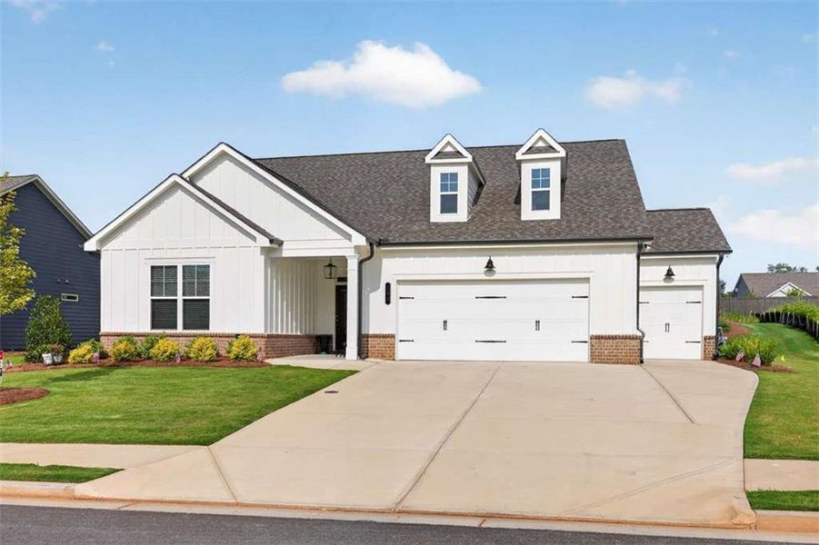 Front exterior of a new home in , Jefferson, GA, highlighting curb appeal (Image 2). Front exterior of a new home in , Jefferson, GA, highlighting curb appeal (Image 2).