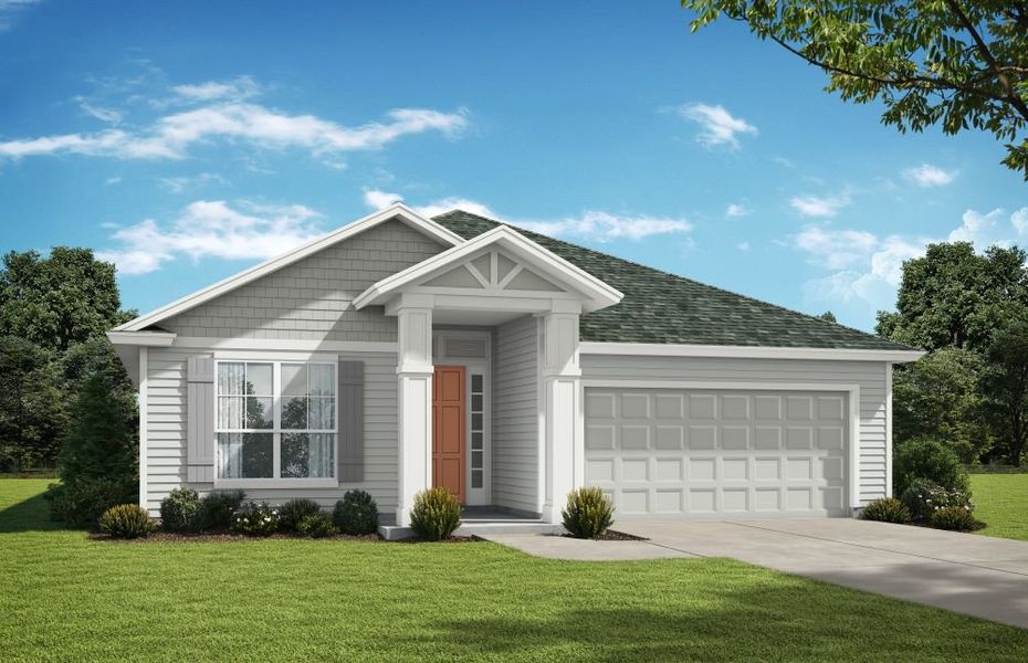 Representative exterior photo of a completed home built from the Crestview by SEDA New Homes in Weston Woods, Jacksonville, FL (Image 4).