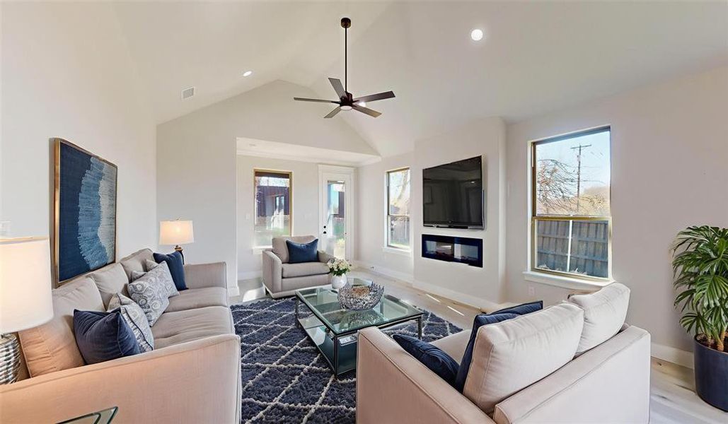 Furnished interior view inside a new home in , Grand Prairie (Image 4). Furnished interior view inside a new home in , Grand Prairie (Image 4).