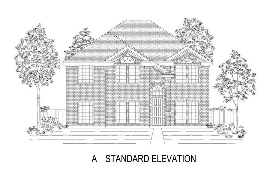 Representative rendering of the exterior for the Princeton 2R-CW by First Texas Homes (Image 2). Representative rendering of the exterior for the Princeton 2R-CW by First Texas Homes (Image 2).