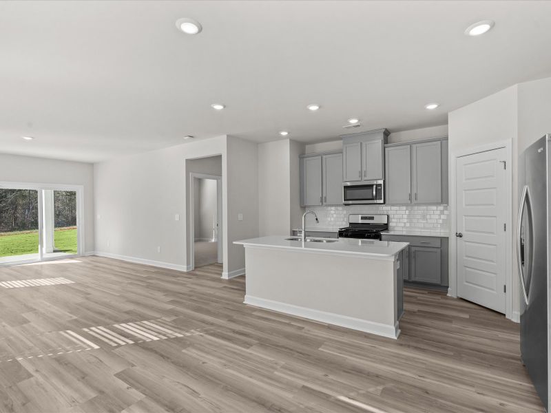 Furnished interior view inside a new home in The Farm at Wells Creek - Heritage Collection, Gray Court (Image 3).