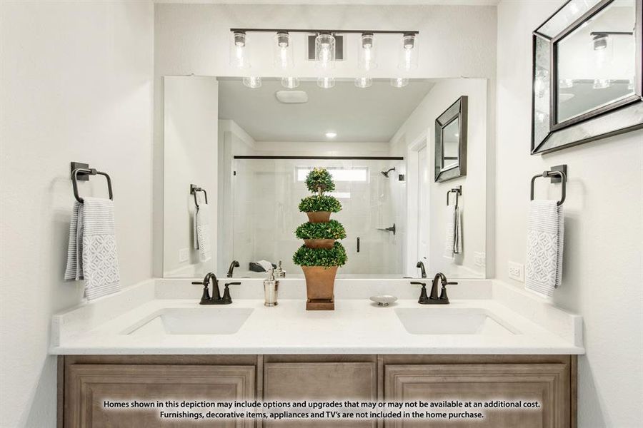 Furnished interior view inside a new home in Mockingbird Hills 60-65, Joshua (Image 21).