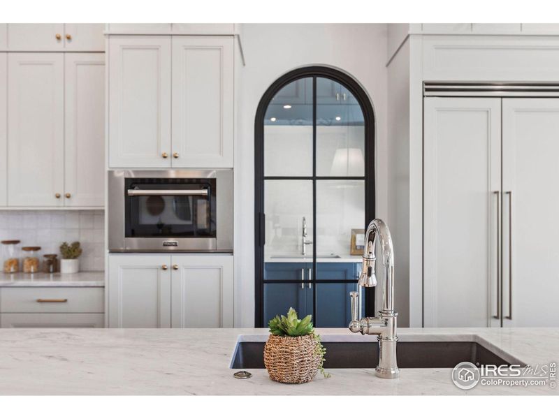 Kitchen towards butler's pantry