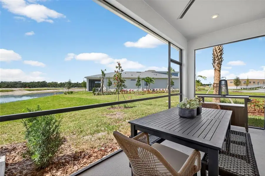 Exterior details and patio area of a home in Crosswind Ranch, Parrish (Image 3).