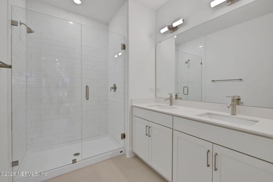 Furnished interior view inside a new home in North Beach Townhomes, Jacksonville Beach (Image 13).