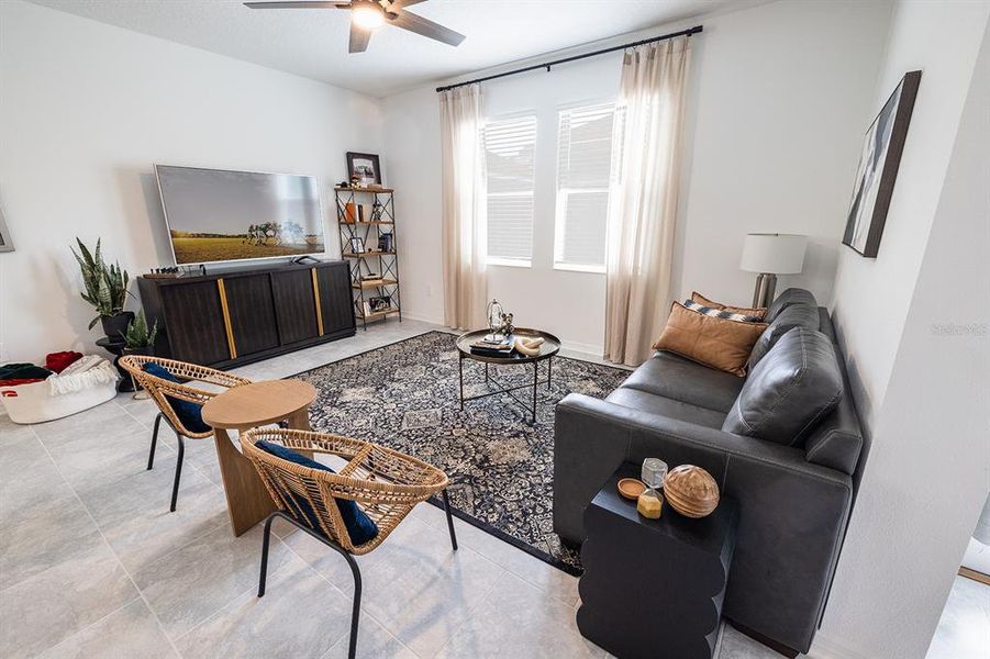 Furnished interior view inside a new home in Golden Orchard: Cottage Collection, Apopka (Image 12).