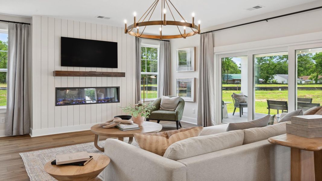 Furnished interior view inside a new home in Creekside at Andrews, Summerville (Image 25).