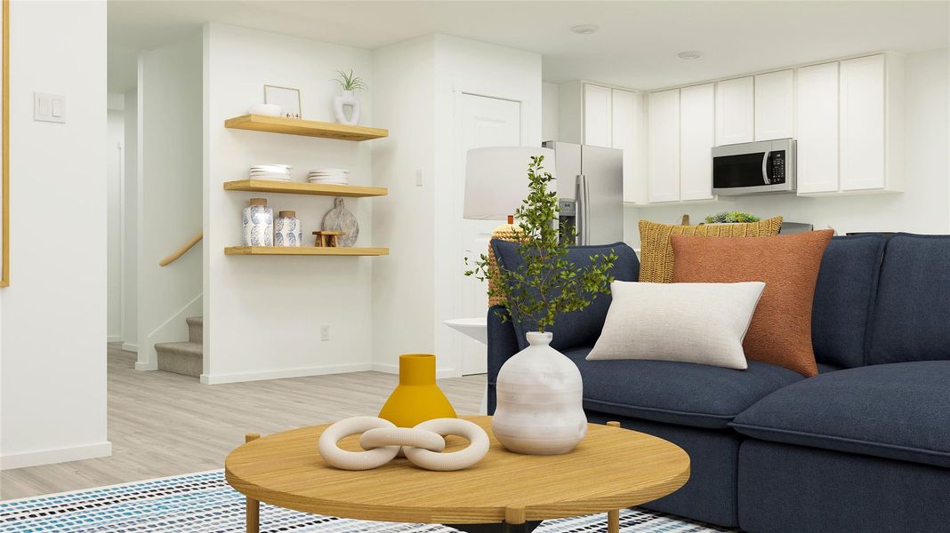 Furnished interior view inside a new home in Monarch Landing, Needville (Image 7).