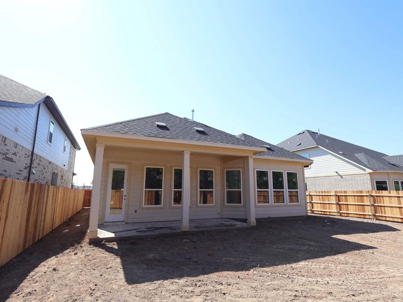 Exterior details and patio area of a home in Barksdale, Leander (Image 18).