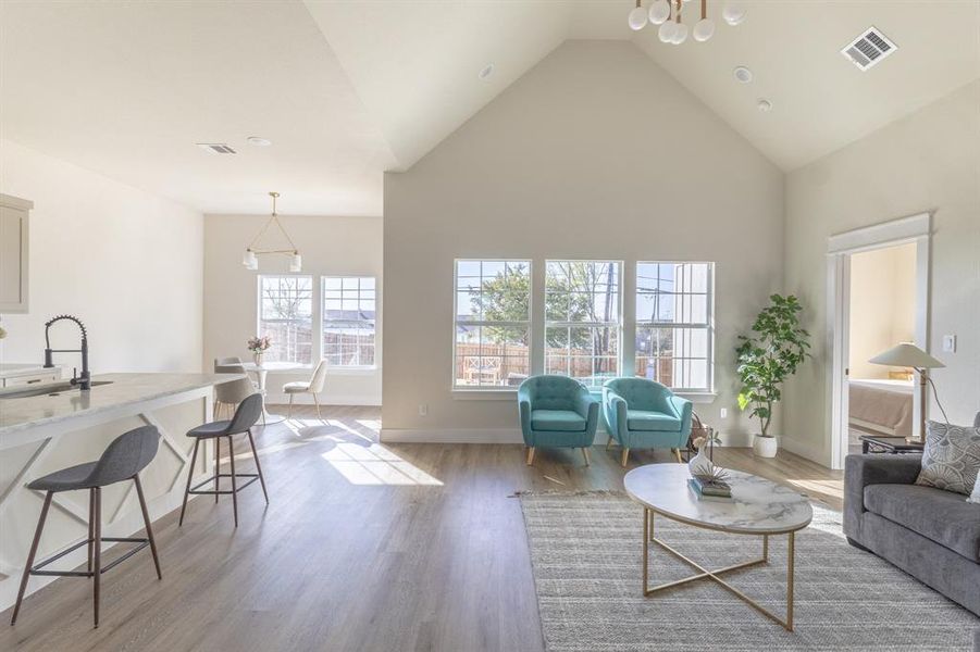 Furnished interior view inside a new home in , Fort Worth (Image 10).