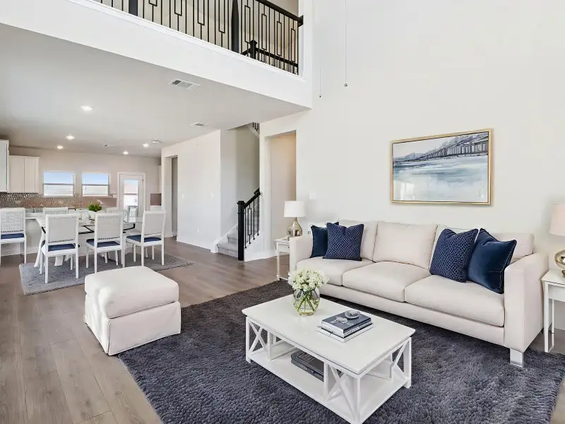 Furnished interior view inside a new home in Legendary Trails - Premier Series, Cibolo (Image 4).