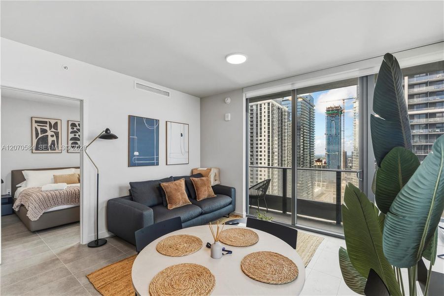 Furnished interior view inside a new home in , Miami (Image 18). Furnished interior view inside a new home in , Miami (Image 18).