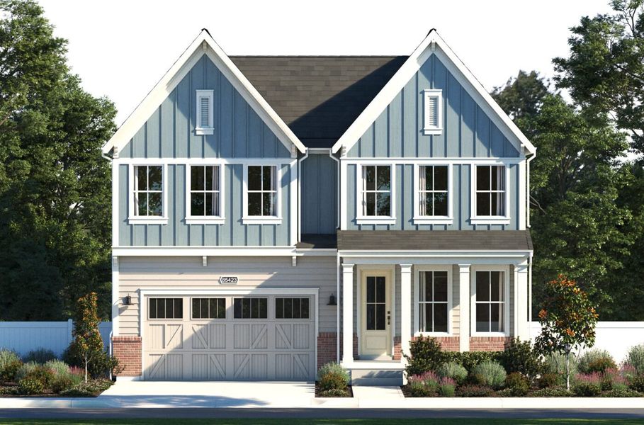 Representative exterior photo of a completed home built from the Highland by SLC Homes in Westerly, Erie, CO (Image 21).