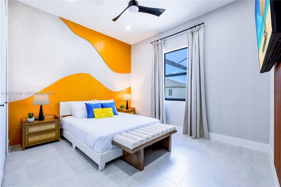 Furnished interior view inside a new home in , Cape Coral (Image 53).