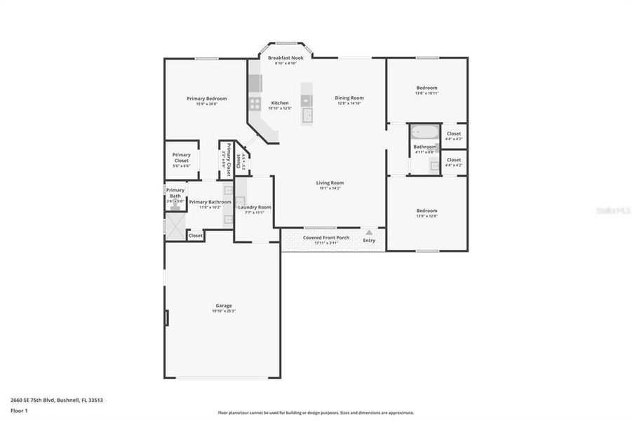 2D floor plan layout of this home in , Bushnell, FL (Image 5).