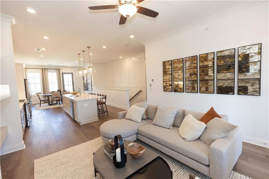 Furnished interior view inside a new home in Waterside Condos, Peachtree Corners (Image 13).