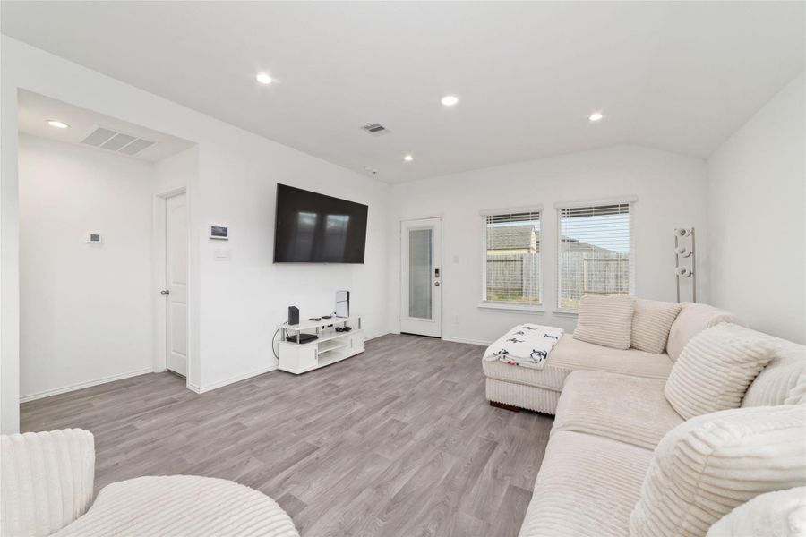 Furnished interior view inside a new home in Breckenridge Forest, Spring (Image 3). Furnished interior view inside a new home in Breckenridge Forest, Spring (Image 3).