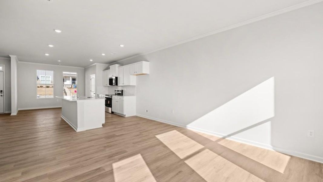 Spacious, unfurnished interior of a new home in Waypoint, Flowery Branch (Image 17).