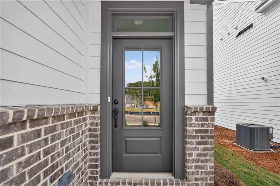 Exterior details and patio area of a home in Villas at Dawsonville, Dawsonville (Image 30). Exterior details and patio area of a home in Villas at Dawsonville, Dawsonville (Image 30).