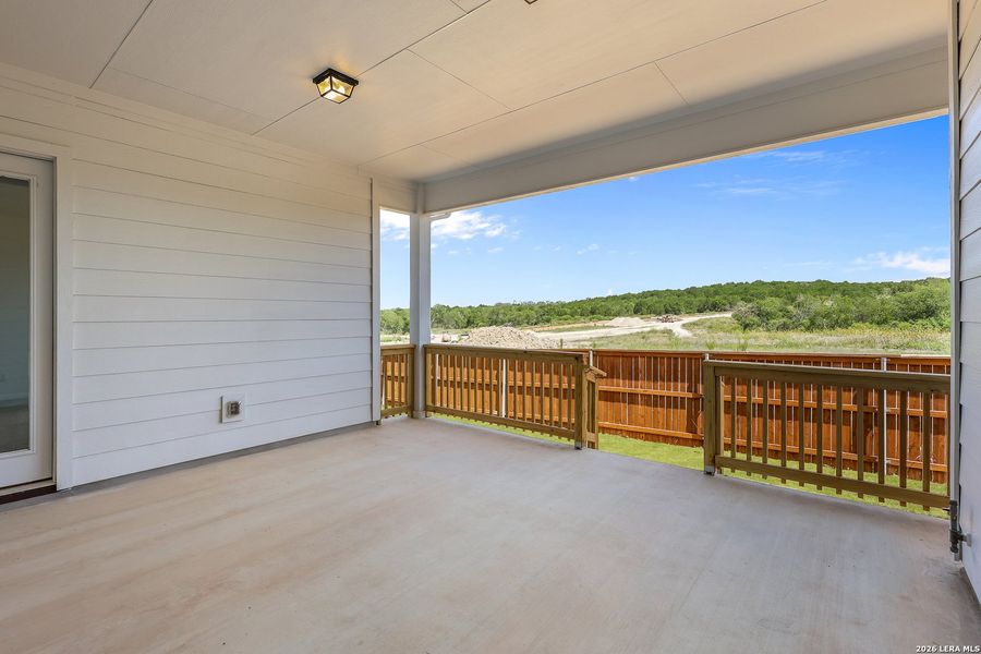 Exterior details and patio area of a home in Homestead, Schertz (Image 3).