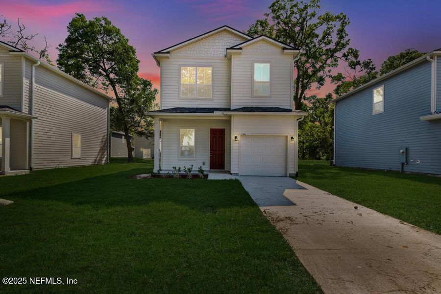 Front exterior of a new home in , Jacksonville, FL, highlighting curb appeal (Image 2). Front exterior of a new home in , Jacksonville, FL, highlighting curb appeal (Image 2).