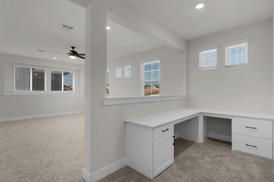 Furnished interior view inside a new home in Lariat, Liberty Hill (Image 7).