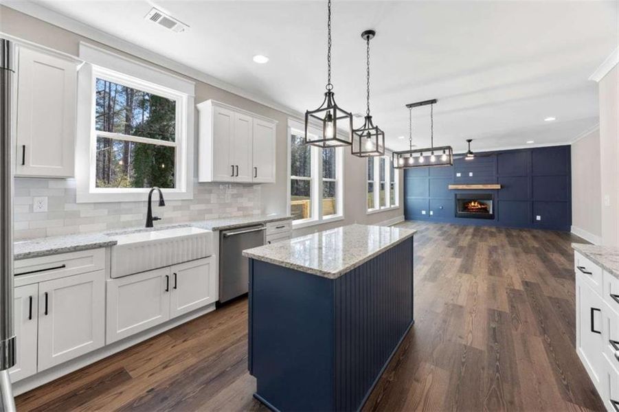 Furnished interior view inside a new home in , Monroe (Image 10).