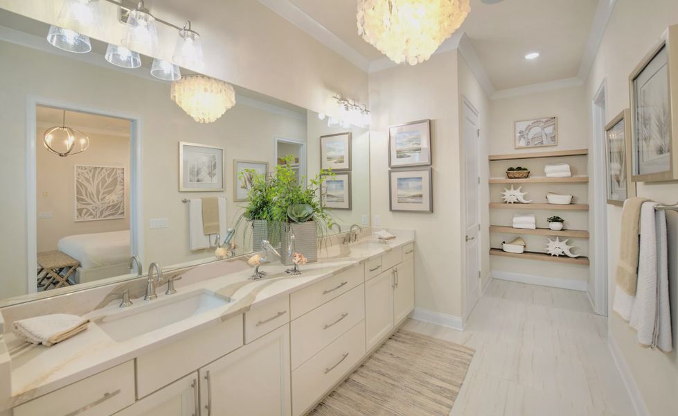 Furnished interior view inside a new home in Oakmont, Gainesville (Image 18). Furnished interior view inside a new home in Oakmont, Gainesville (Image 18).