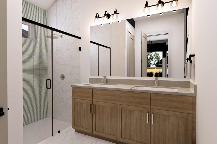 Representative furnished interior of a home built from the The Banyan by David Weekley Homes in Beacon Point at Lago Mar 50’ Homesites, Texas City (Image 4).