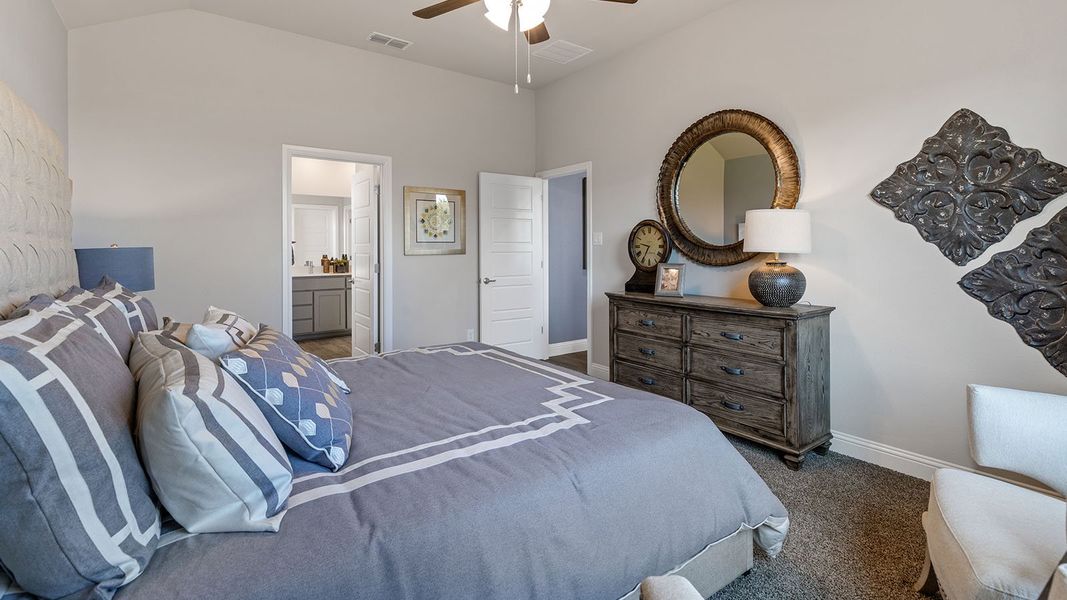 Furnished interior view inside a new home in Eagle Creek, Denton (Image 18). Furnished interior view inside a new home in Eagle Creek, Denton (Image 18).