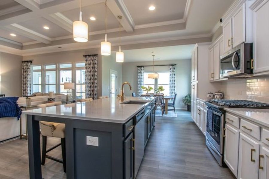 Representative furnished interior of a home built from the Brodrick by True Homes in Heritage Hall, Statesville (Image 3).