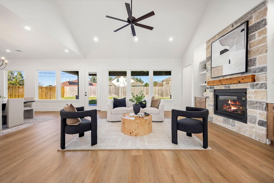 Furnished interior view inside a new home in , Tomball (Image 7).