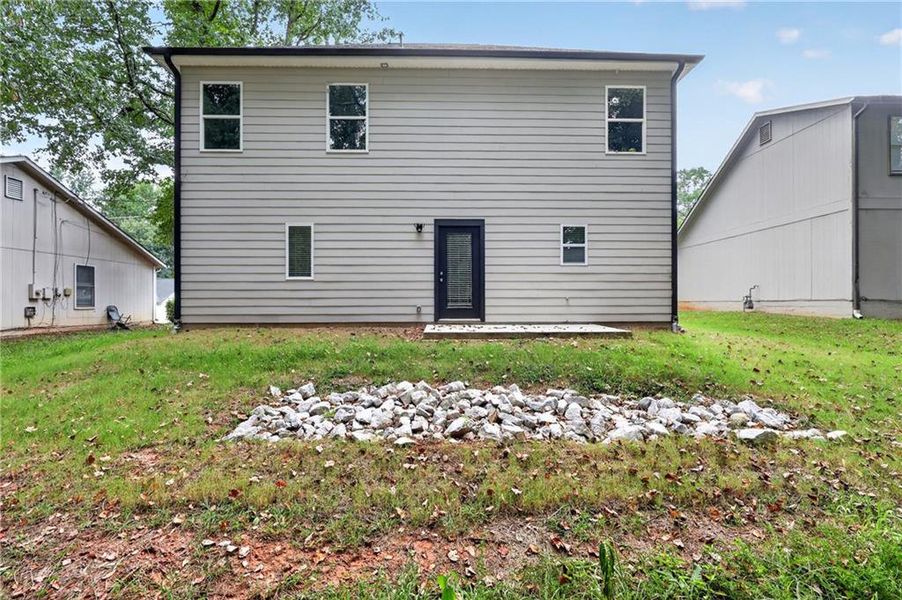 Exterior details and patio area of a home in , Lithonia (Image 24).