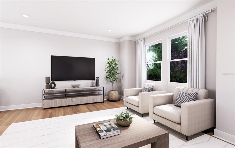 Furnished interior view inside a new home in Blanc, St. Petersburg (Image 29).