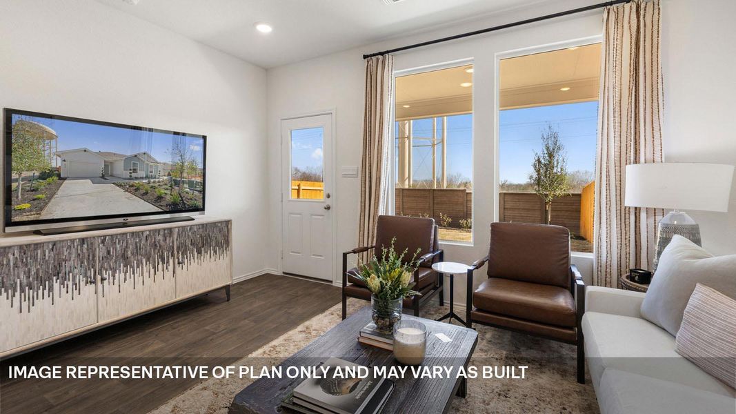Furnished interior view inside a new home in Wayside, Uhland (Image 6).
