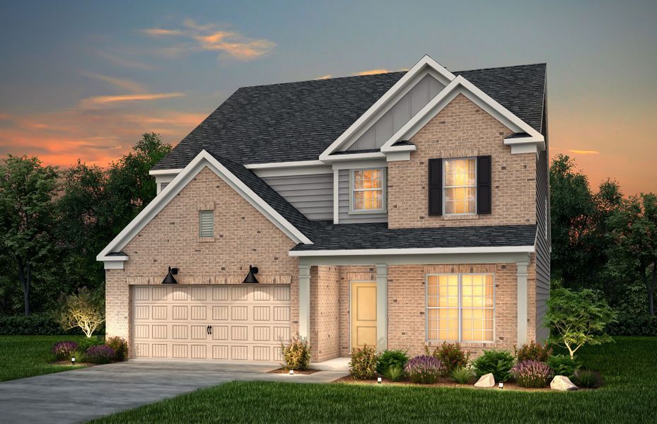Front exterior of a new home in Cannon Run, Concord, NC, highlighting curb appeal (Image 21).