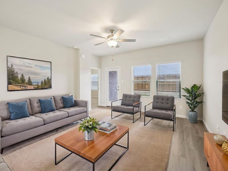 Furnished interior view inside a new home in Parks at Foster Crossing - Spring Series, Anna (Image 4).