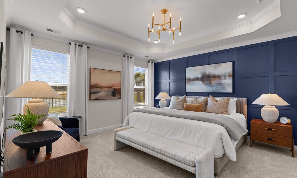 Representative furnished interior of a home built from the The Hibiscus by Chesapeake Homes in Traditions at Carolina Forest, Myrtle Beach (Image 16).
