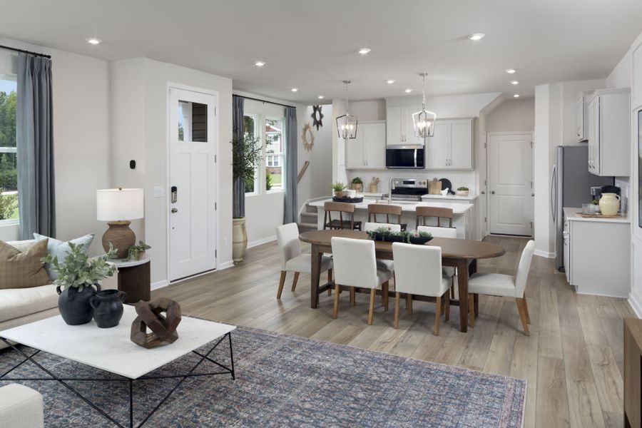 Vienna Model great room and kitchen