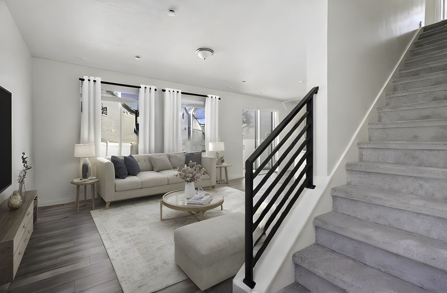 Furnished interior view inside a new home in Banning Lewis Ranch, Colorado Springs (Image 4).