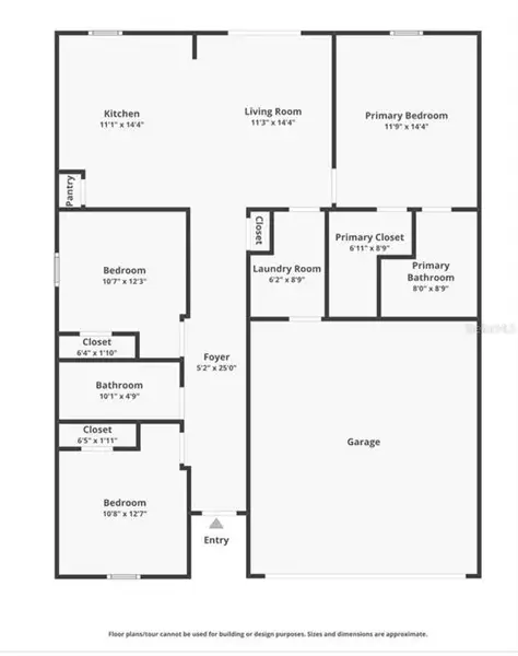 2D floor plan layout of this home in , Deltona, FL (Image 1). 2D floor plan layout of this home in , Deltona, FL (Image 1).