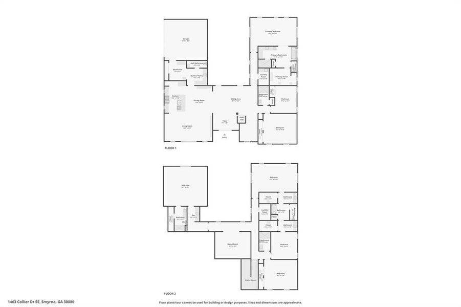 2D floor plan layout of this home in , Smyrna, GA (Image 7).