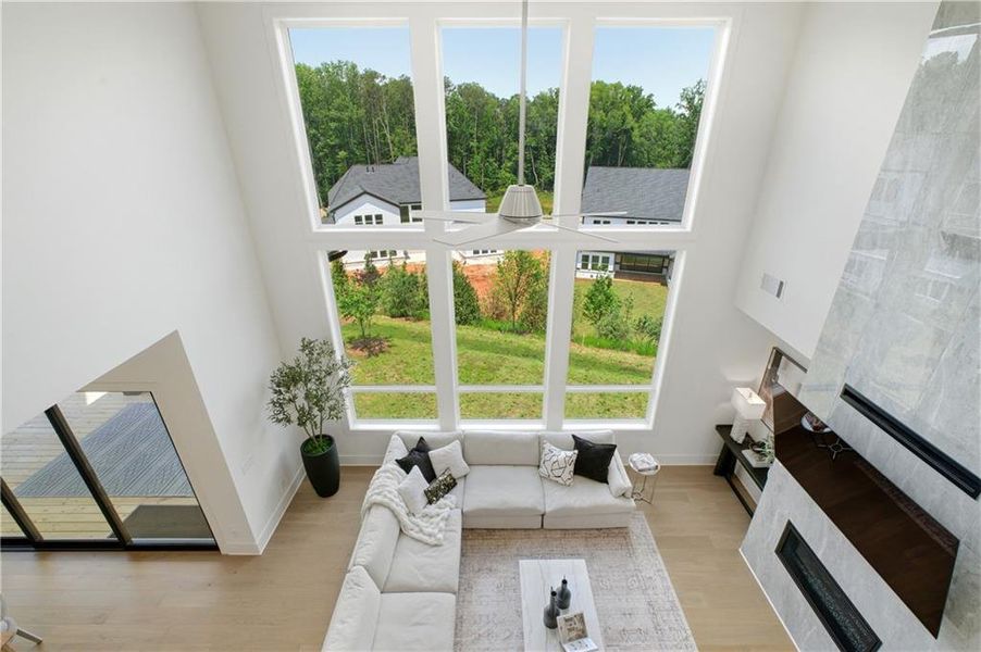 Furnished interior view inside a new home in , Alpharetta (Image 9).