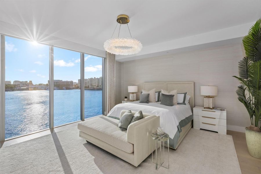 Furnished interior view inside a new home in , Boca Raton (Image 23).