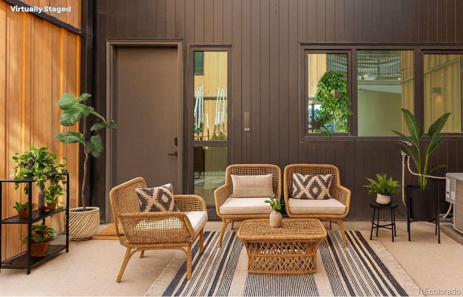 Exterior details and patio area of a home in , Denver (Image 18). Exterior details and patio area of a home in , Denver (Image 18).