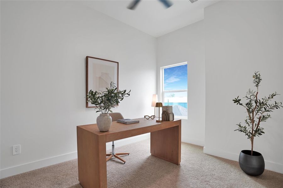 Furnished interior view inside a new home in , Houston (Image 40).